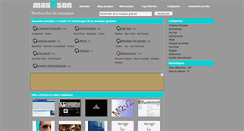 Desktop Screenshot of max2son.fr